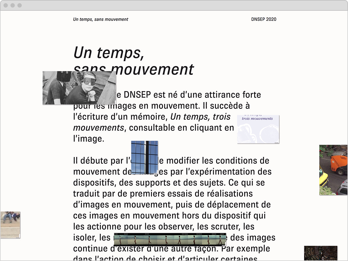 Site web DNSEP